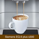 Der Kaffeeauslauf der EQ6 plus s300 ist bis zu 14cm in der Höhe verstellbar
