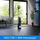 Parkfunktion des AEG FX9-1-IBM Akkusaugers.