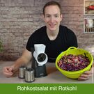 Salat mit der Trommelreibe. Probiert und getestet von unserem Haushaltsexperten Ralf.