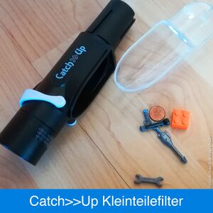 Catch>>Up Kleinteilefilter mit transparentem Auffangbehälter